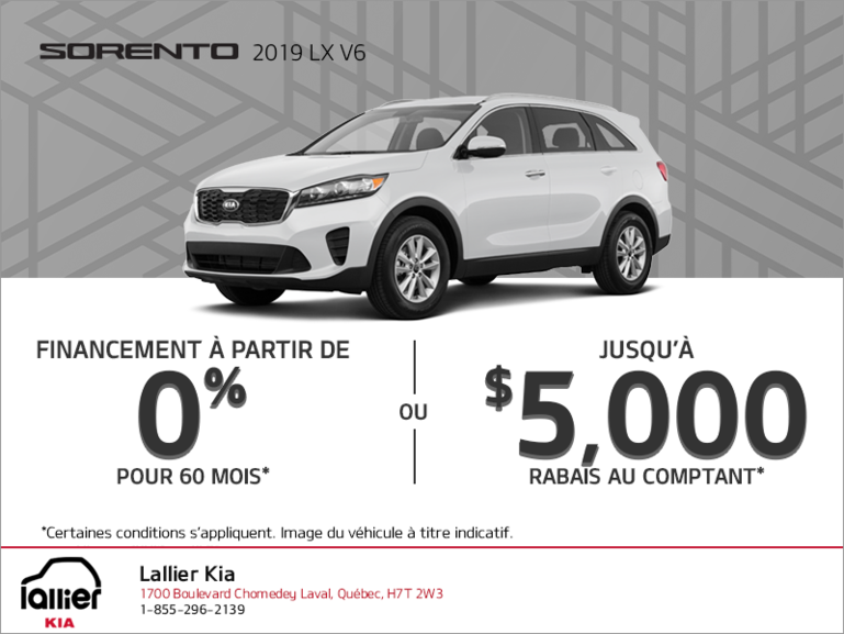 Le Kia Sorento 2019!