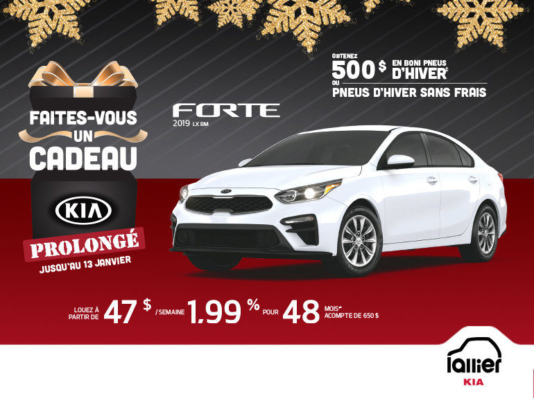Faites-vous un cadeau KIA...Offre prolongée